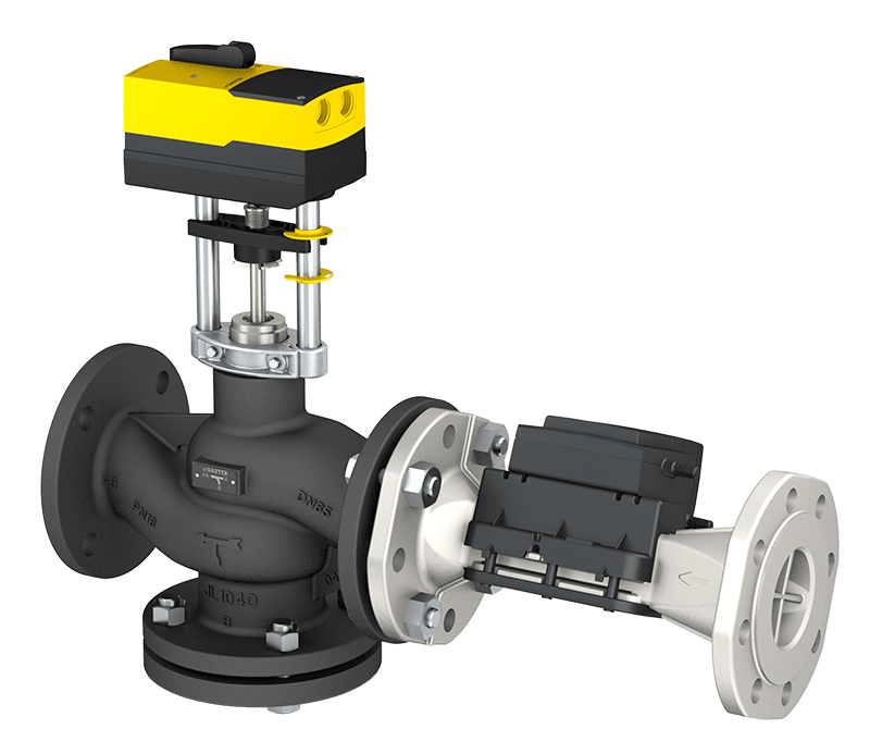 Dynamic flow control system with 2-way valve and energy monitoring, eValveco